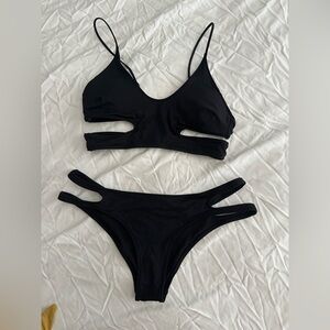 H&M Black Cutout Bikini